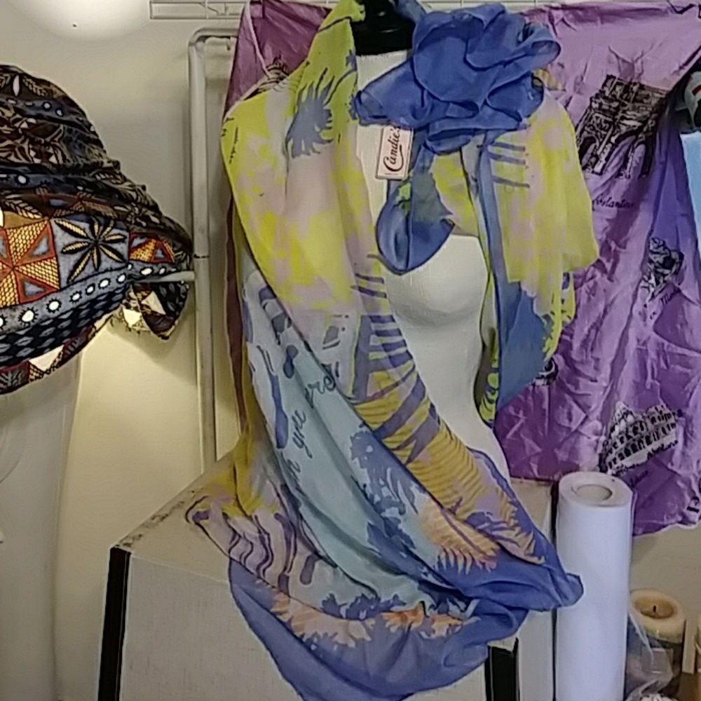 Wrap Scarf MIAMI BEACH Lightweight hair neck waist multi purpose accessory